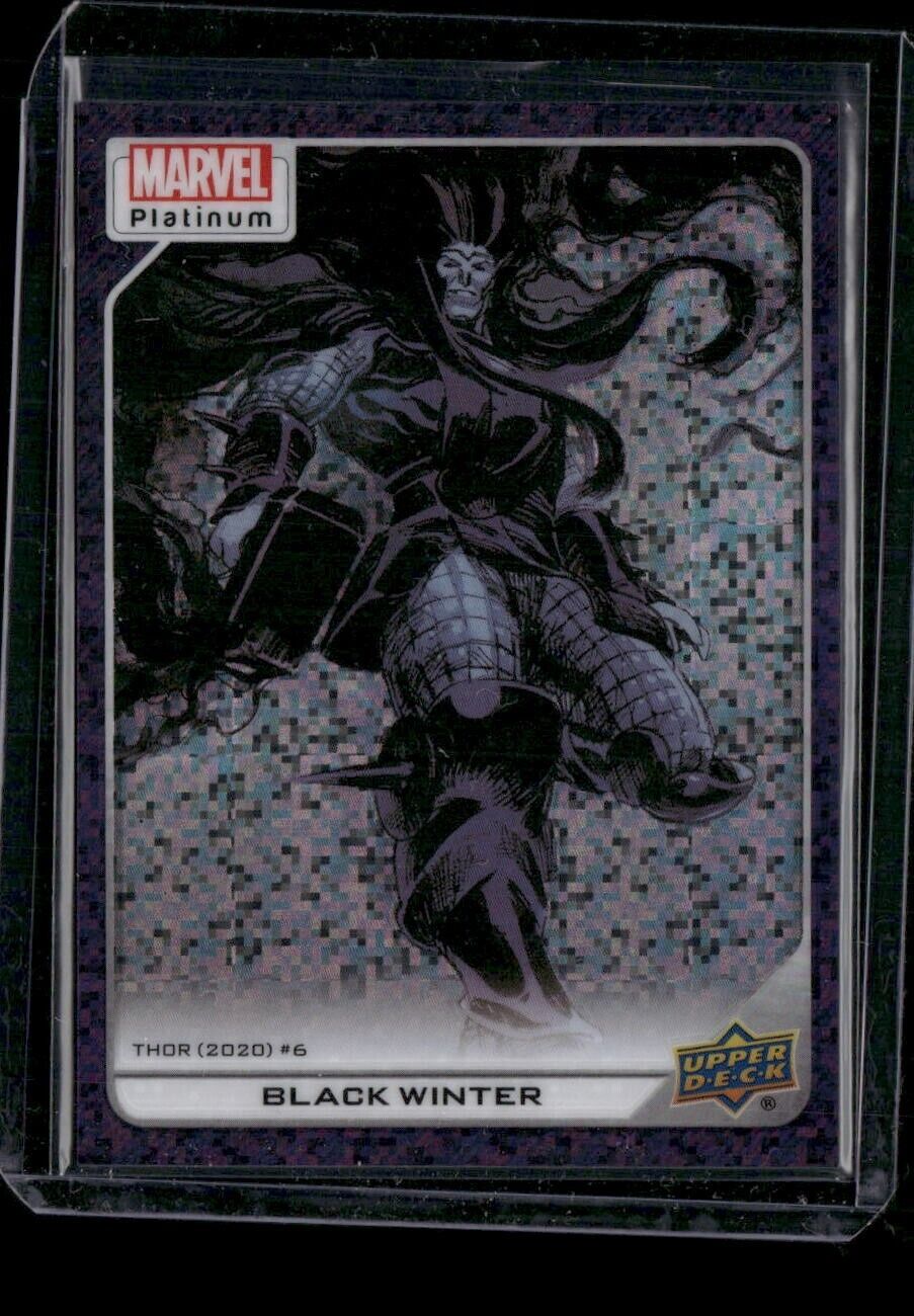 Black Winter #127 Purple Pixels /35 Upper Deck 2023 Marvel Platinum