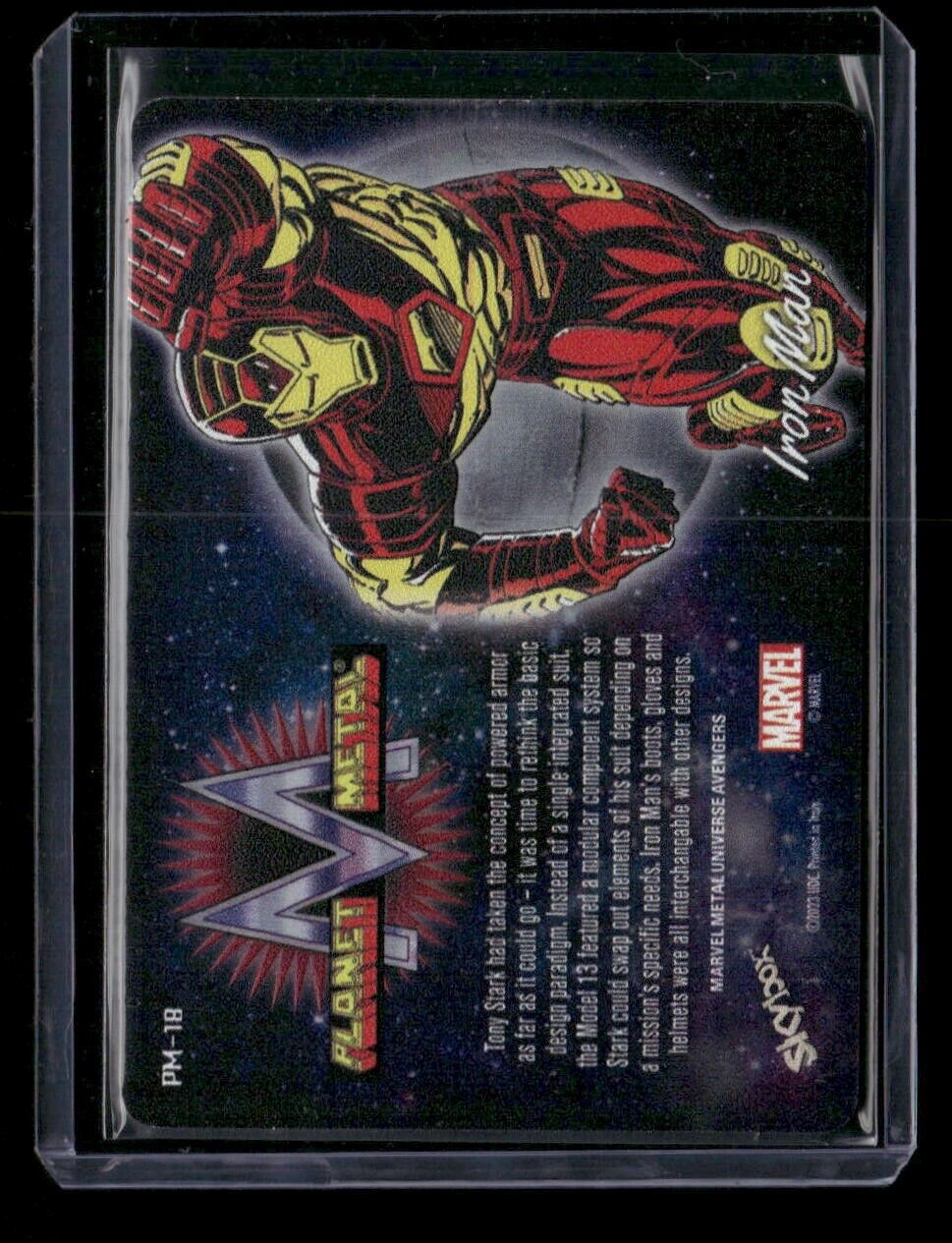 Iron Man PM-18 Planet Metal Iron Armor 2024 Upper Deck Marvel Metal Avengers