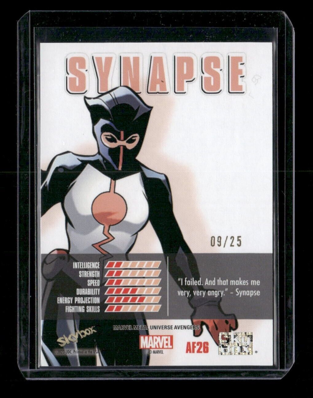 Synapse AF26 /25 A-Force Rave Gold 2024 Upper Deck Marvel Metal Avengers