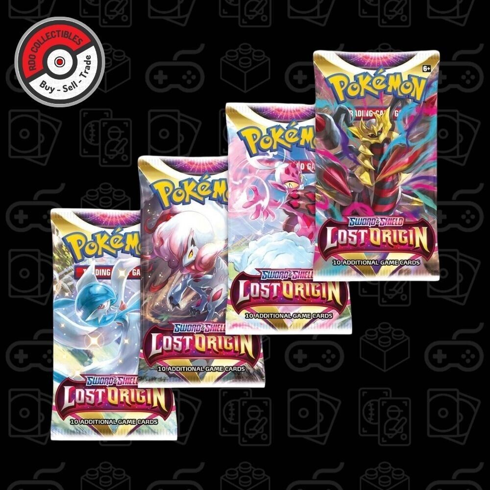 Pokemon Lost Origin Booster Pack Art Set (4 Packs)