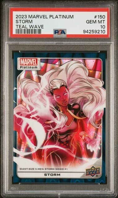 Storm #150 Teal Wave /799 PSA 10 Upper Deck 2023 Marvel Platinum
