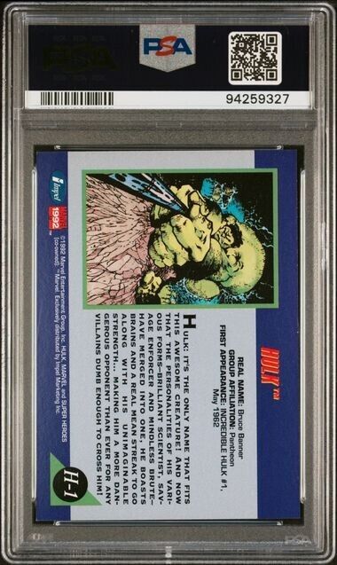 Hulk #H-1 PSA 8 Hologram 1992 Impel Marvel Universe