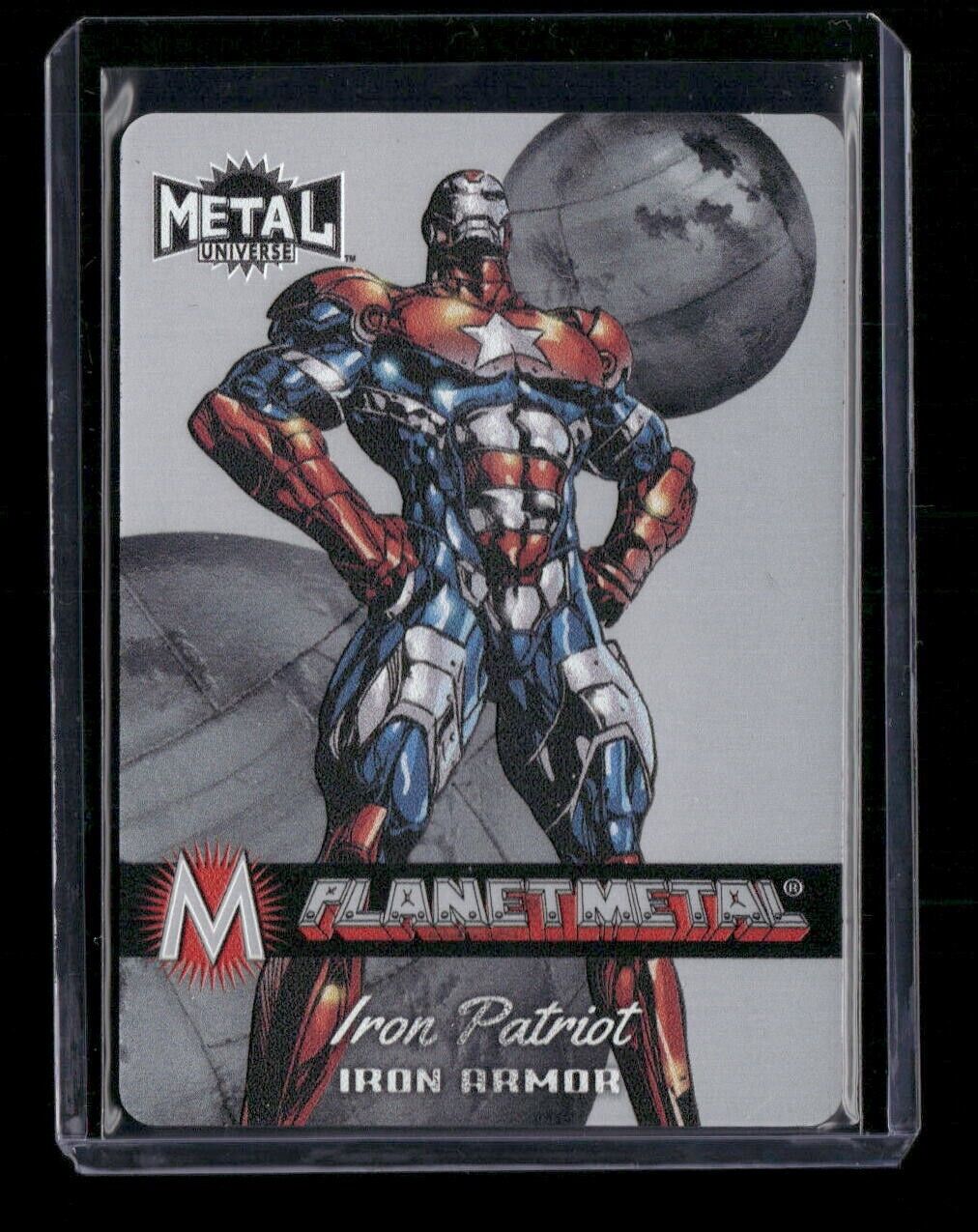 Iron Patriot PM-9 Planet Metal Iron Armor 2024 Upper Deck Marvel Metal Avengers