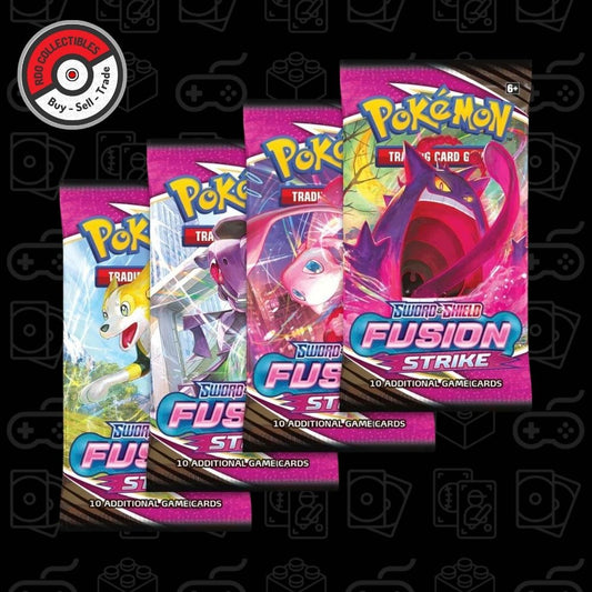 Pokemon Fusion Strike Booster Pack Art Set (4 Packs)