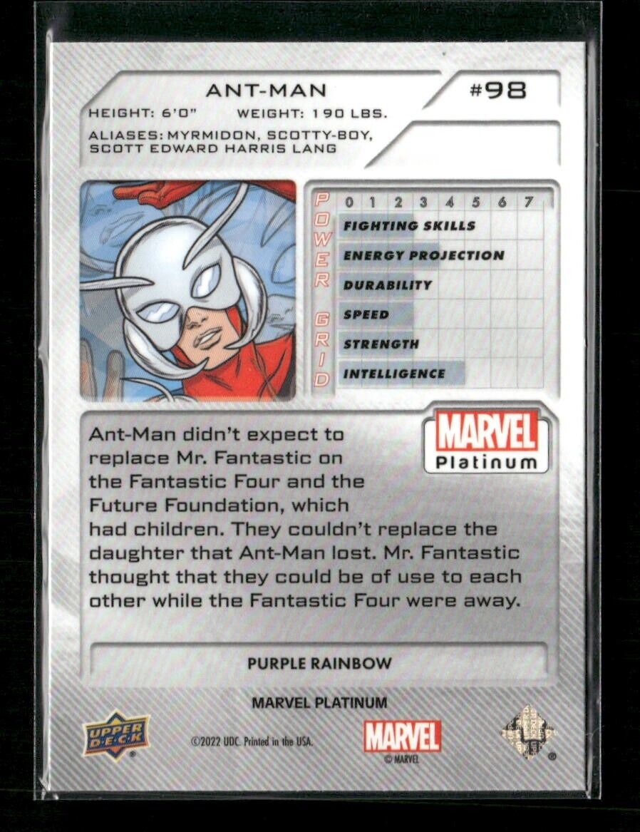 2023 Upper Deck Marvel Platinum Ant-Man #98 Purple Rainbow