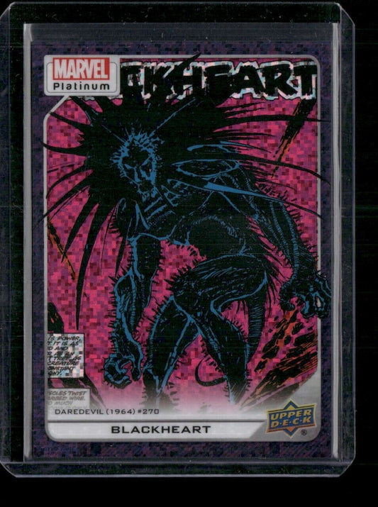 Blackheart #144 Purple Pixels /35 Upper Deck 2023 Marvel Platinum