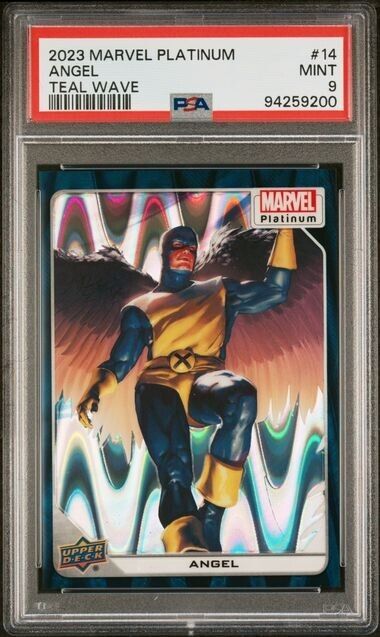 Angel #14 Teal Wave /799 PSA 9 Upper Deck 2023 Marvel Platinum