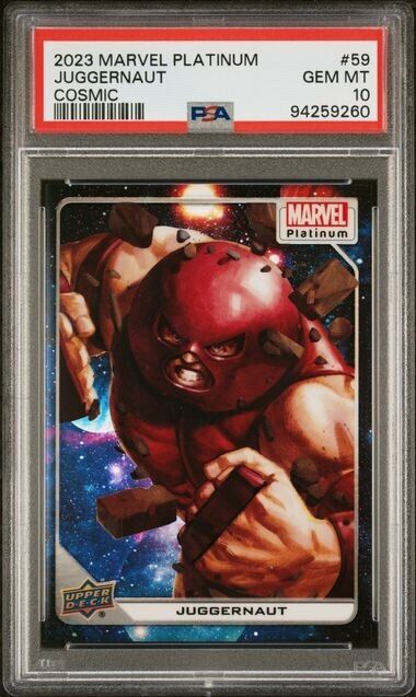 Juggernaut #59 Cosmic /25 PSA 10 Upper Deck 2023 Marvel Platinum