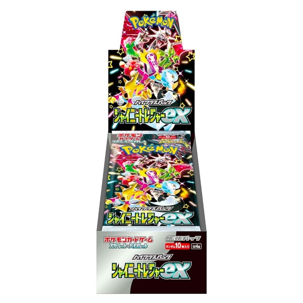 Pokemon TCG Japanese Shiny Treasure EX Booster Box SEALED Paldean Fates Eqv.