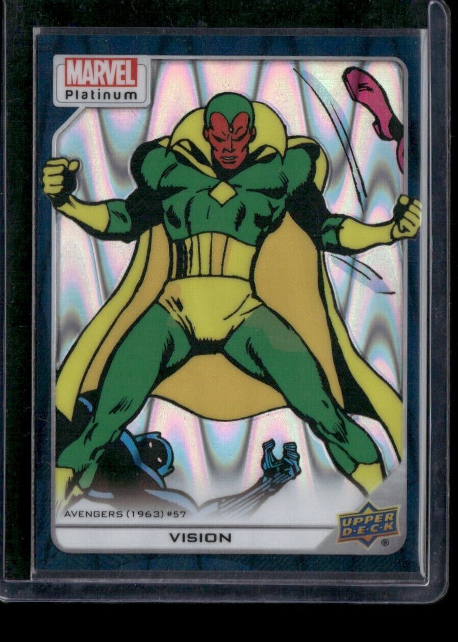 Vision #167 Teal Wave 728/799 Upper Deck 2023 Marvel Platinum