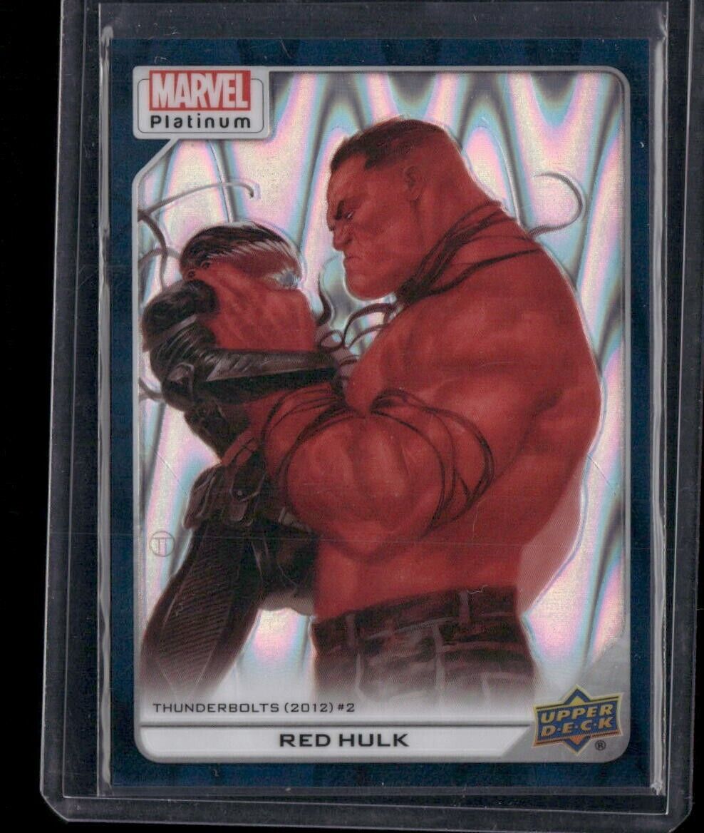 Red Hulk #190 Teal Wave /799 Upper Deck 2023 Marvel Platinum