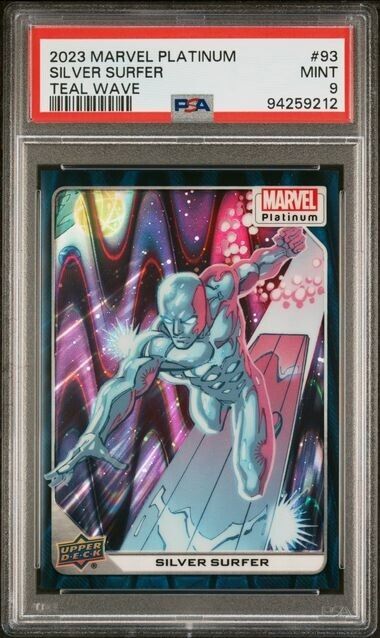 Silver Surfer #93 Teal Wave /799 PSA 9 Upper Deck 2023 Marvel Platinum