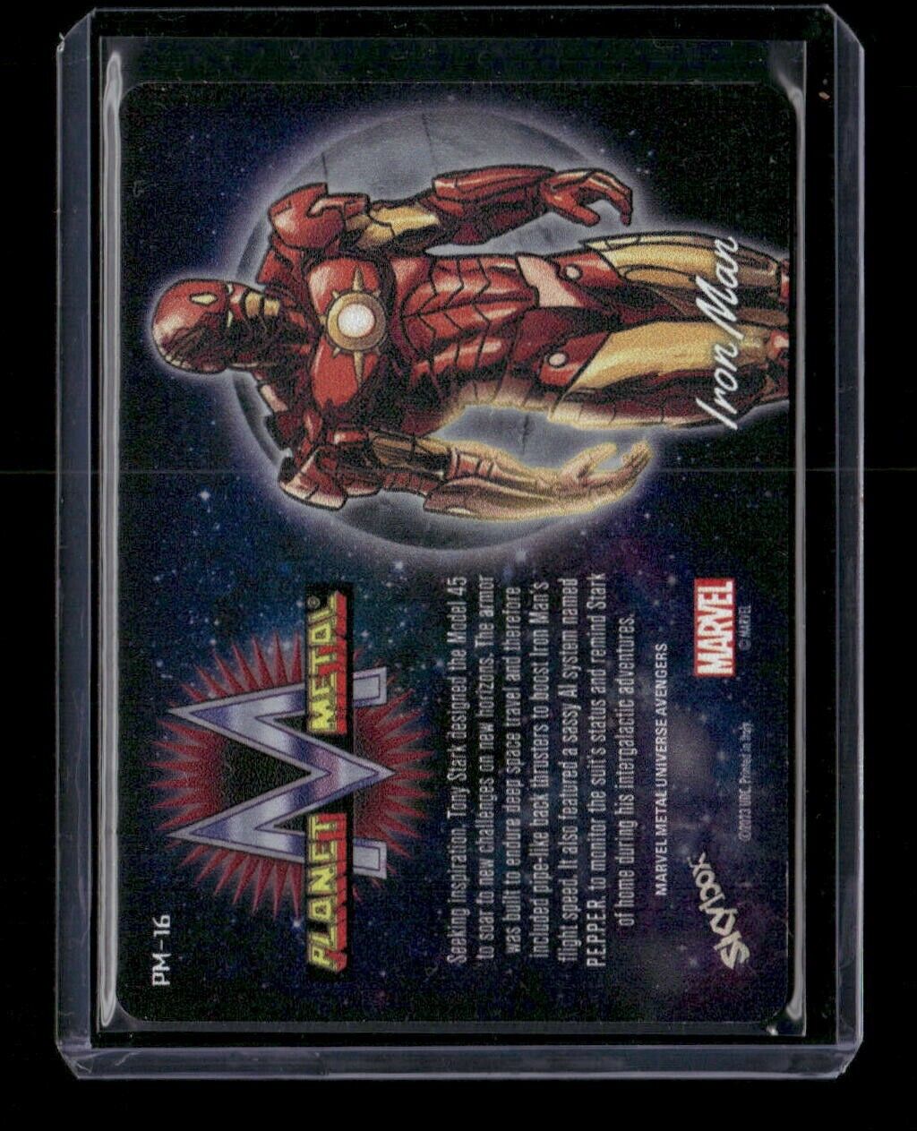 Iron Man PM-16 Planet Metal Platinum /49 2024 Upper Deck Marvel Metal Avengers