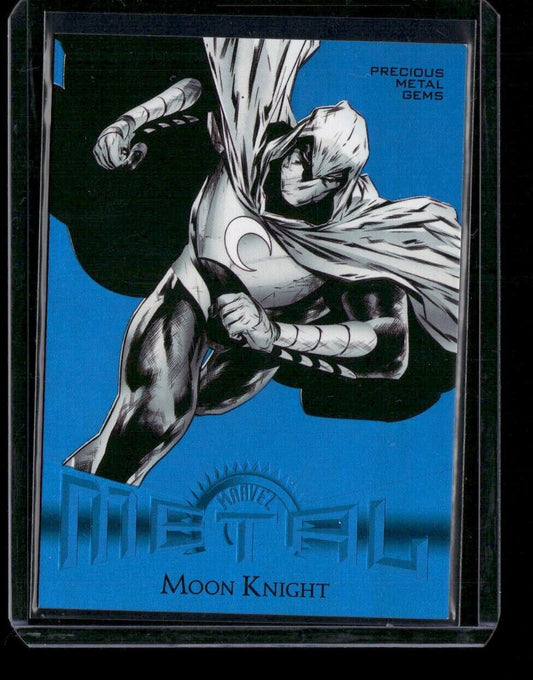 Moon Knight R-43 Retro Blue PMG Gems /50 2024 Upper Deck Marvel Metal Avengers