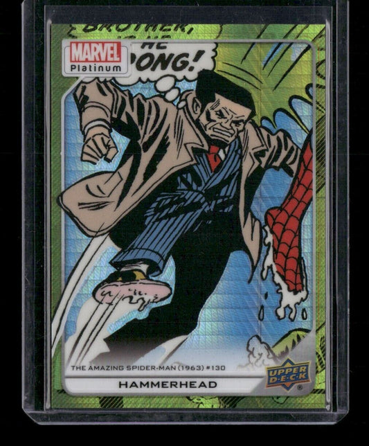Hammerhead #132 Yellow Spotlight /399 Upper Deck 2023 Marvel Platinum