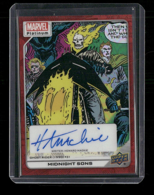 Midnight Sons #180 Creator Auto Red Rainbow Upper Deck 2023 Marvel Platinum