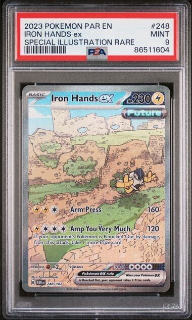 Iron Hands ex #248 SIR PSA 9 2023 S&V Paradox Rift Pokemon Card