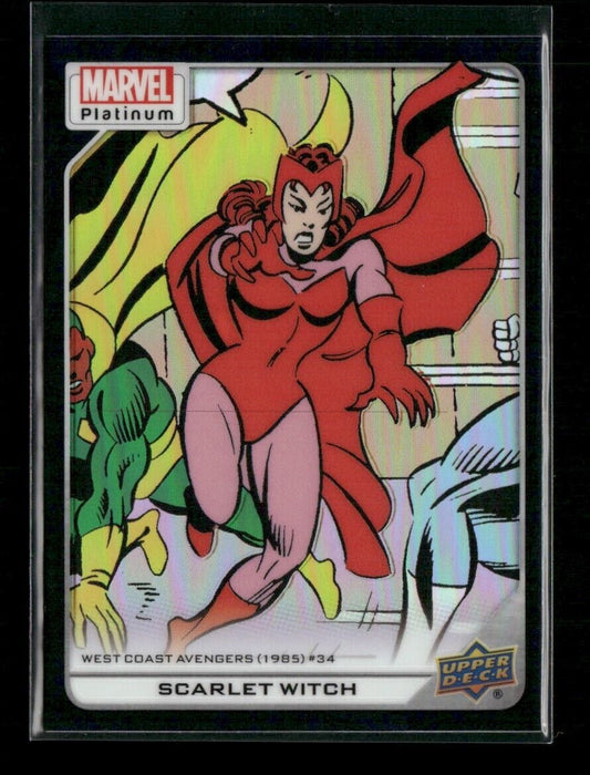 Scarlet Witch #106 Teal Wave /799 Upper Deck 2023 Marvel Platinum