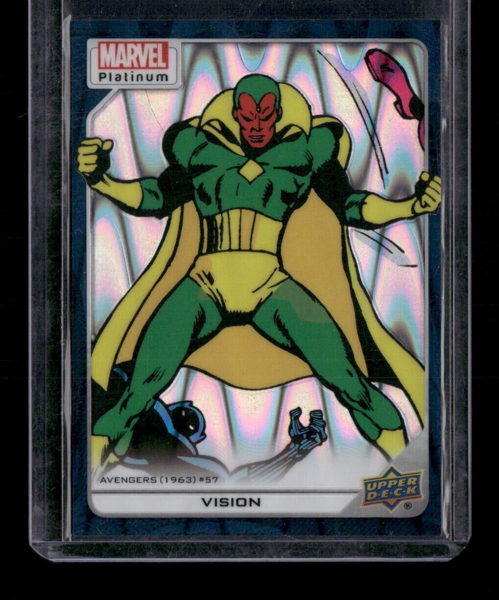 Vision #167 Teal Wave 285/799 Upper Deck 2023 Marvel Platinum