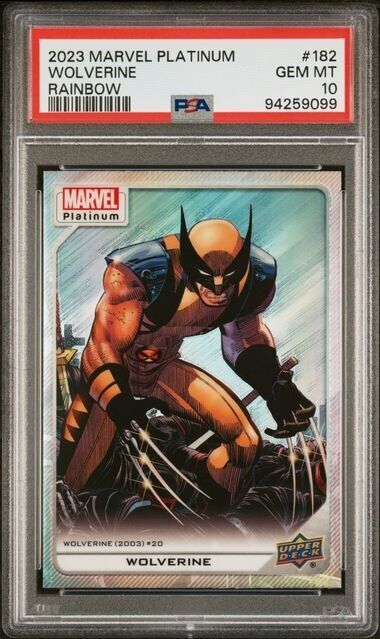 Wolverine #182 Rainbow PSA 10 Upper Deck 2023 Marvel Platinum