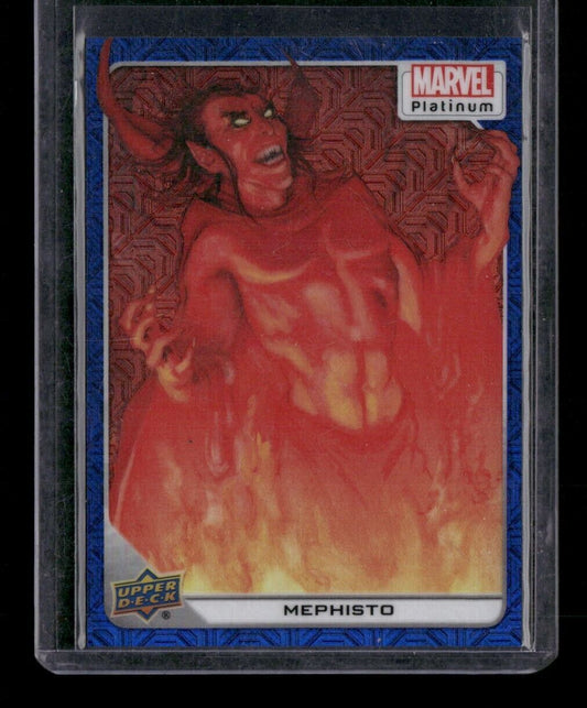 Mephisto #132 Blue Traxx /499 Upper Deck 2023 Marvel Platinum