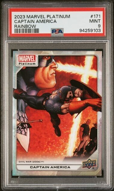 Captain America #171 Rainbow PSA 9 Upper Deck 2023 Marvel Platinum