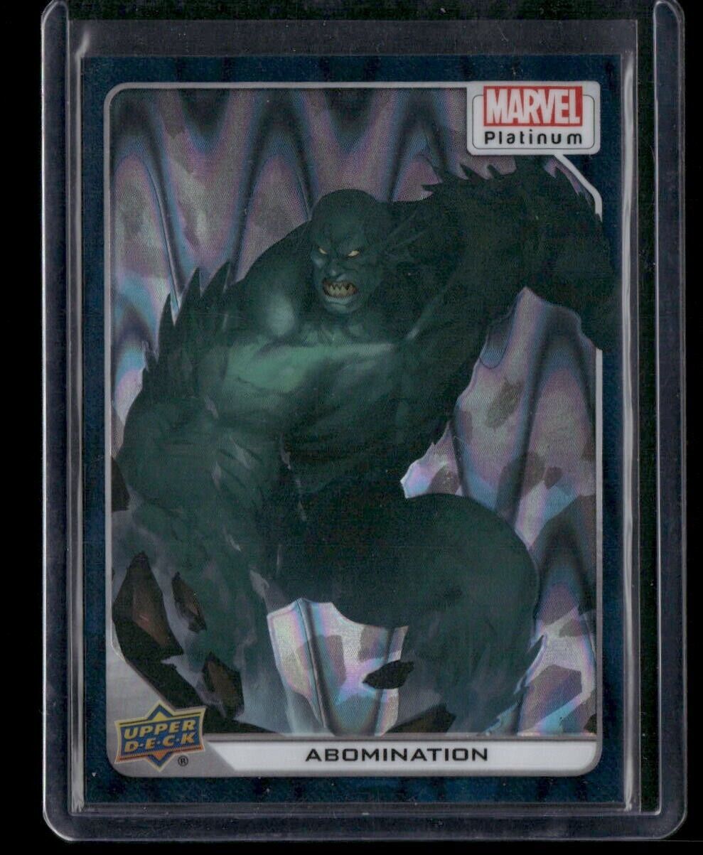 Abomination #81 Teal Wave /799 Upper Deck 2023 Marvel Platinum