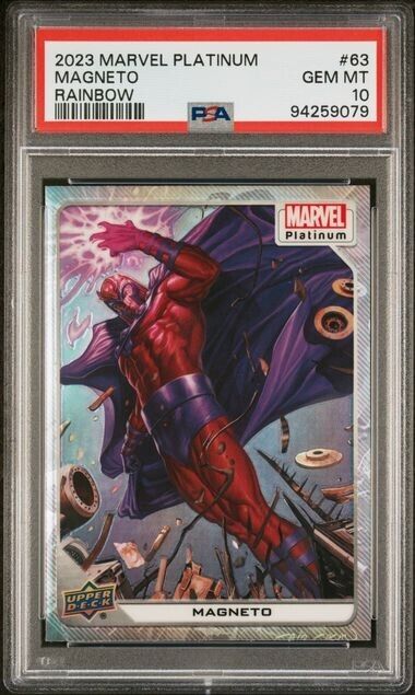 Magneto #63 Rainbow PSA 10 Upper Deck 2023 Marvel Platinum