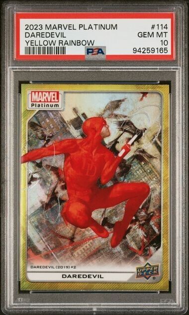 Daredevil #114 Yellow Rainbow PSA 10 Upper Deck 2023 Marvel Platinum