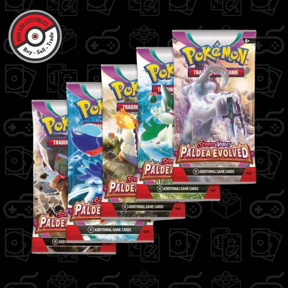 Paldea Evolved Booster Pack Art Set (5 Packs)