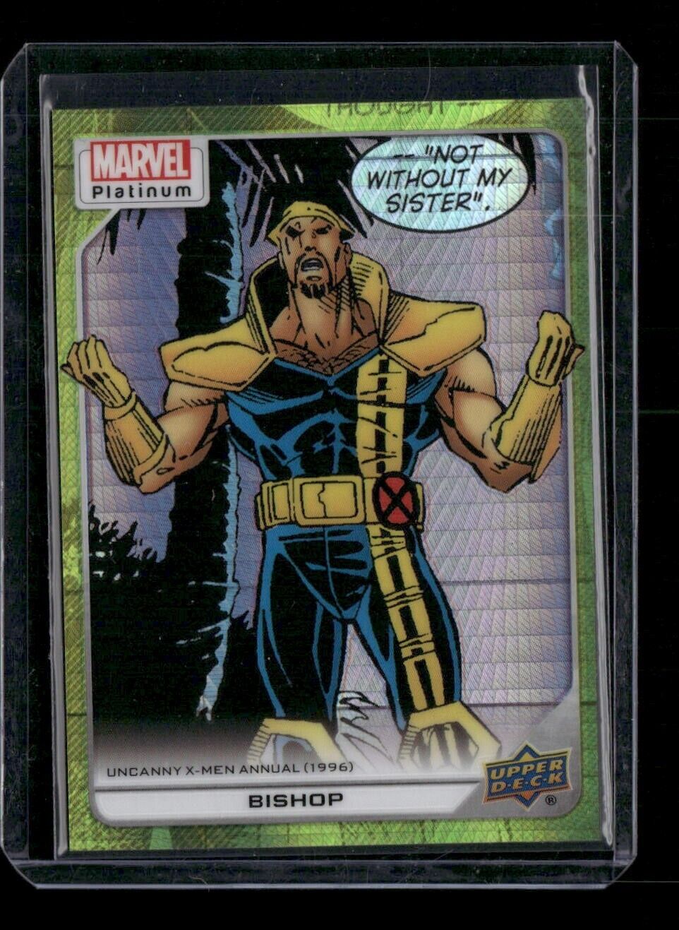 Bishop #185 Yellow Spotlight /399 Upper Deck 2023 Marvel Platinum