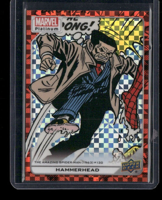 Hammerhead #132 Orange Checkers /33 Upper Deck 2023 Marvel Platinum