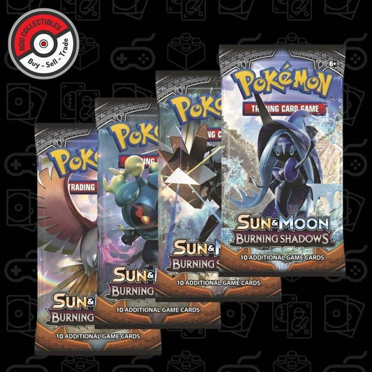 Pokemon Burning Shadows Booster Pack Art Set (4 Packs)