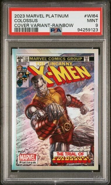 Collosus WI64 Cover Variant Rainbow PSA 9 Upper Deck 2023 Marvel Platinum