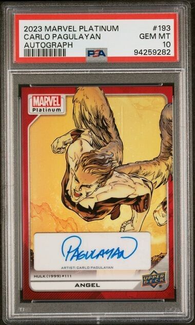 Angel #193 Creator Auto Red Rainbow PSA 10 Upper Deck 2023 Marvel Platinum