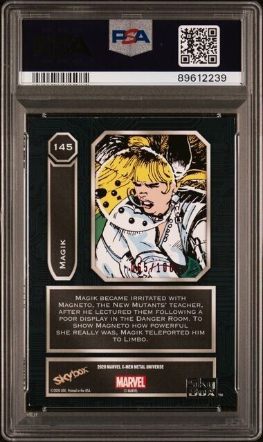 Magik #145 PSA 8 Red Precious Metal Gems /100 PMG 2021 Marvel Metal X-Men