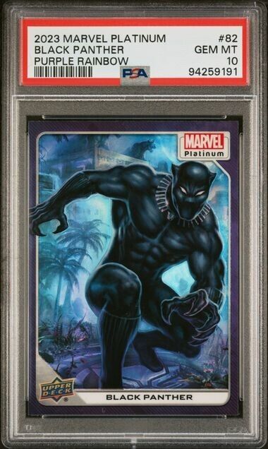 Black Panther #82 Purple Rainbow PSA 10 Upper Deck 2023 Marvel Platinum