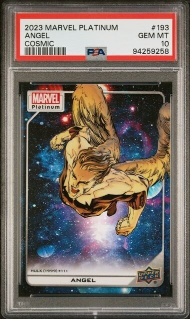 Angel #193 Cosmic /25 PSA 10 Upper Deck 2023 Marvel Platinum