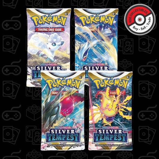 Pokemon Silver Tempest Booster Pack Art Set (4 Packs)