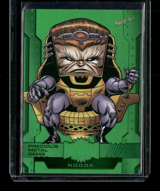 Modok #70 Green PMG Gems /10 2024 Upper Deck Marvel Metal Avengers