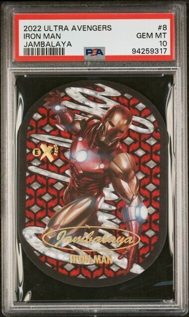 Iron Man #8 PSA 10 Jambalaya 2022 Marvel Skybox Fleer Ultra Avengers POP 3