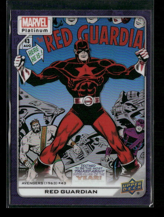 2023 Upper Deck Marvel Platinum Red Guardian #170 Purple Rainbow