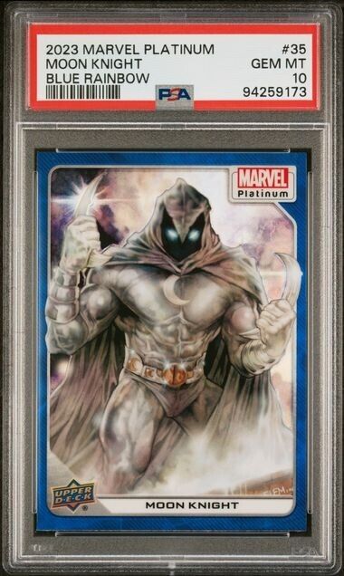 Moon Knight #35 Blue Rainbow PSA 10 Upper Deck 2023 Marvel Platinum