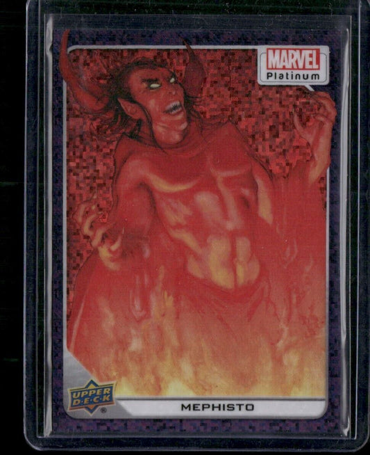 Mephisto #44 Purple Pixels /35 Upper Deck 2023 Marvel Platinum