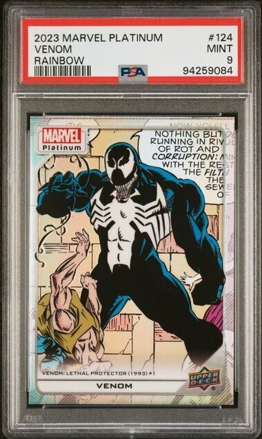 Venom #124 Rainbow PSA 9 Upper Deck 2023 Marvel Platinum