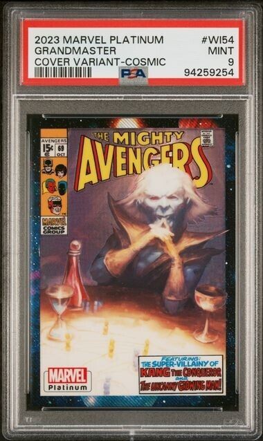 Grandmaster WI54 Cosmic Cover Variant /25 PSA 9 Upper Deck 2023 Marvel Platinum