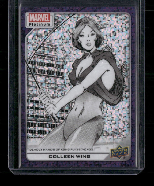 Colleen Wing #147 Purple Pixels /35 Upper Deck 2023 Marvel Platinum