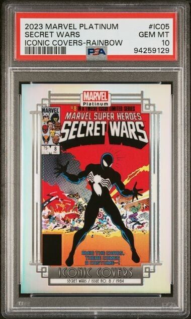 Secret Wars 8 Iconic Covers IC05 Rainbow PSA 10 Upper Deck 2023 Marvel Platinum