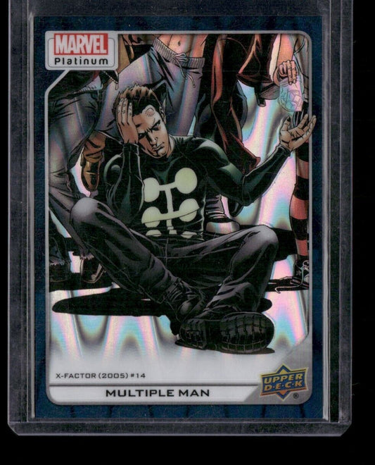 Multiple Man #195 Teal Wave /799 Upper Deck 2023 Marvel Platinum