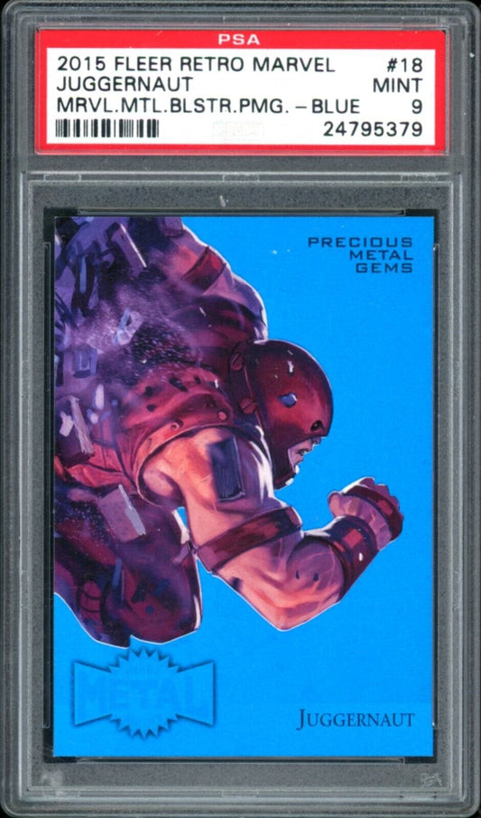 Juggernaut #18 PSA 9 Blue Precious Metal Gems /50 PMG 2015 Fleer Retro Marvel